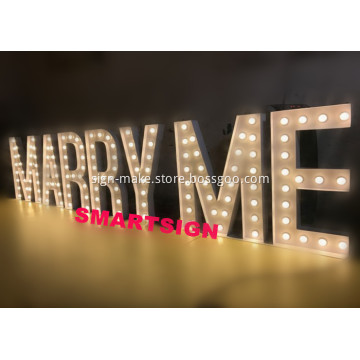 Outdoor Party Event Marquee LED Light Signs